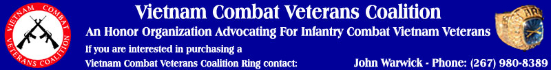 Vietnam Combat Veterans Coalition - Great American Military Rings by G.A.A. Inc.